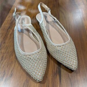 Sincerely Jules LARK pointed toe sling back flat size 6.5